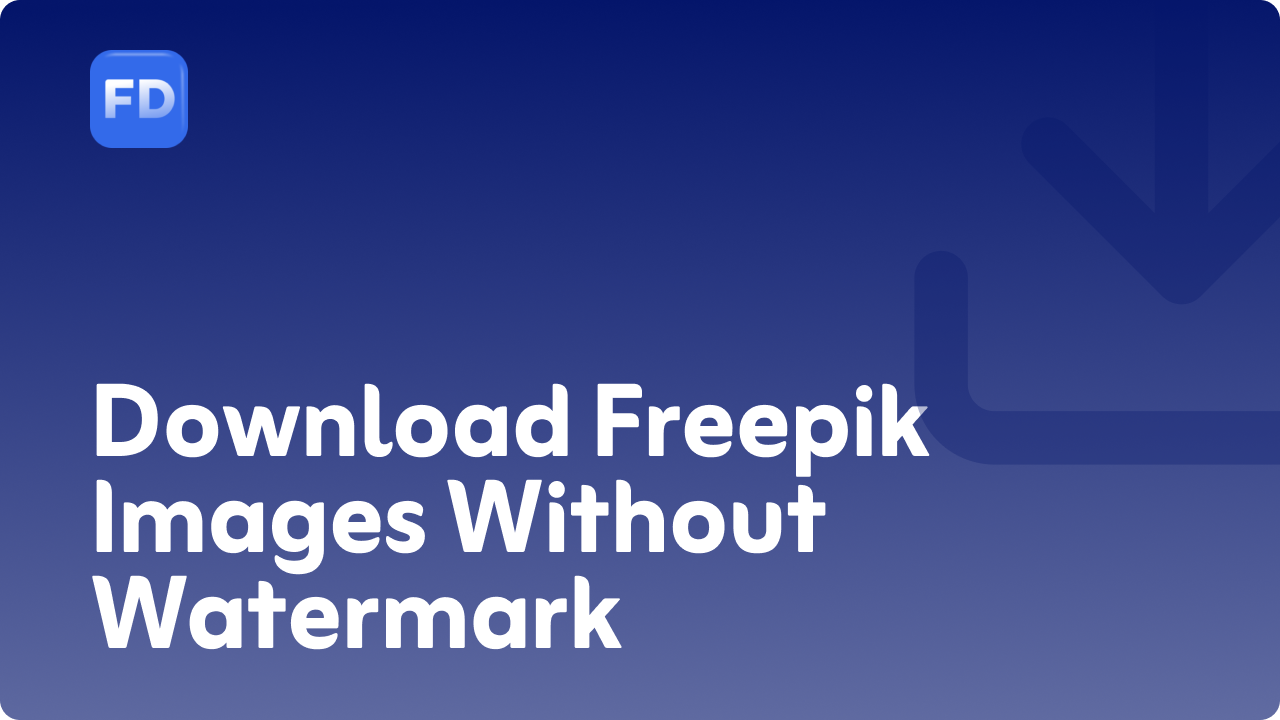 download freepik images without watermark